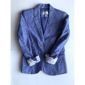 J Crew School boy linen blazer